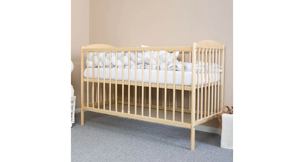 Dětská postýlka MICHELE EX s oblouky na čelech, přírodní