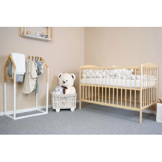 Dětská postýlka MICHELE EX s oblouky na čelech, přírodní