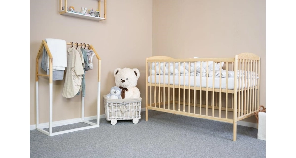 Dětská postýlka MICHELE EX s oblouky na čelech, přírodní