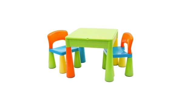 Dětská sada ELSIE stoleček + dvě židličky, multi color DOPRODEJ