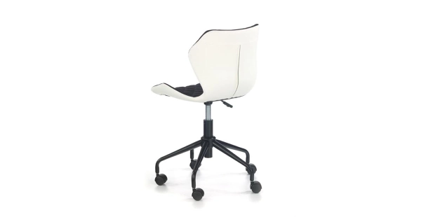 Dětská židle DENEB, bílá/černá