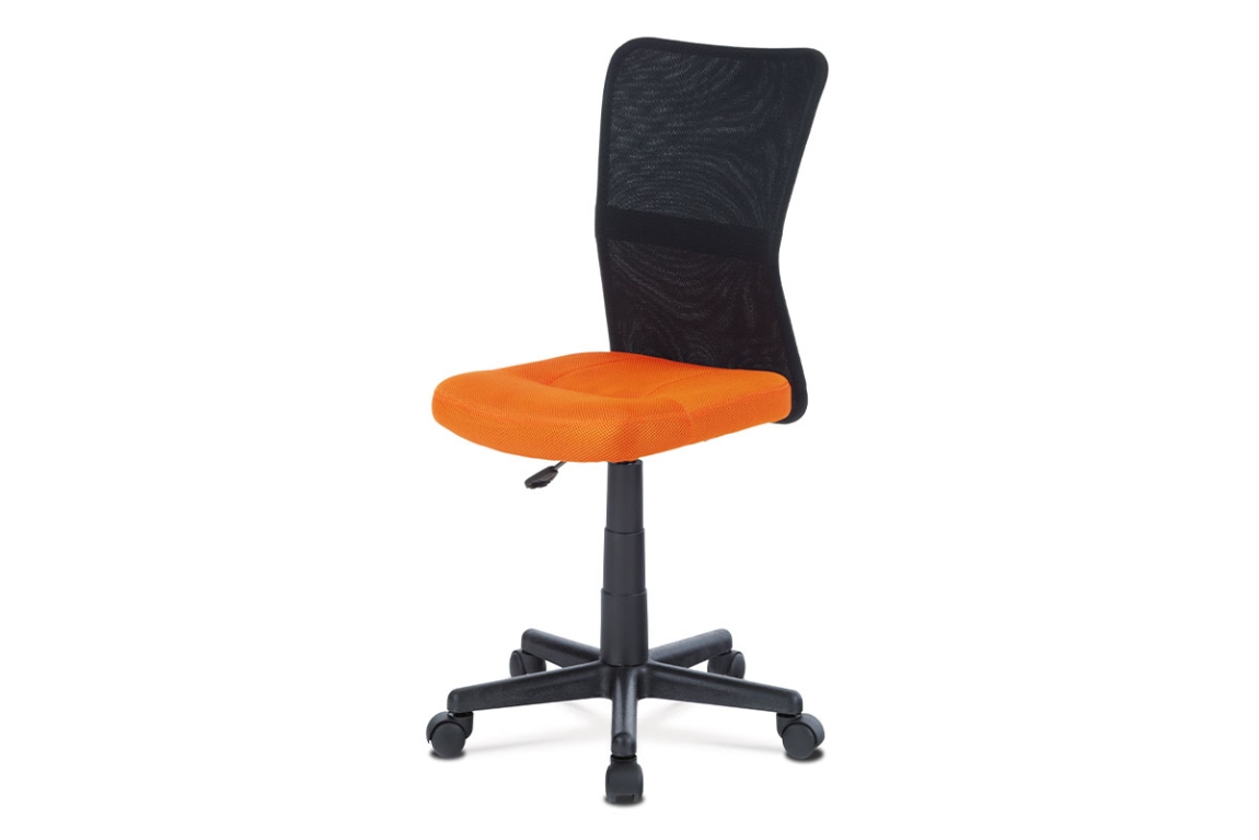 Dětská kancelářská židle TRUSKA, oranžová / černá