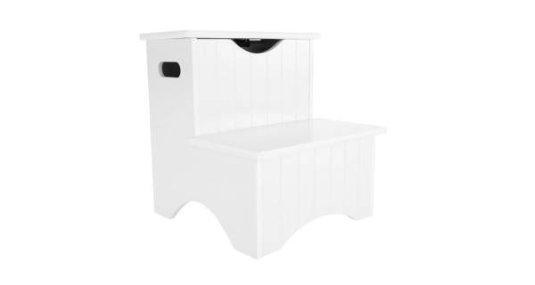 Dětské schůdky TERKA s úložným prostorem, bílá