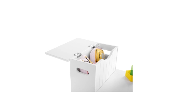 Dětské schůdky TERKA s úložným prostorem, bílá