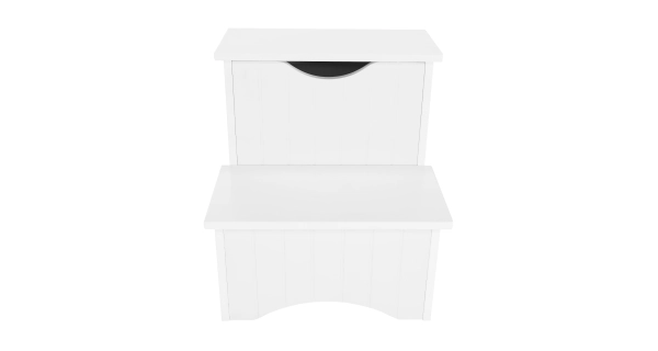 Dětské schůdky TERKA s úložným prostorem, bílá