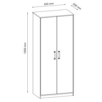 Dětský pokoj COSIMA, bílá/dub craft zlatý DOPRODEJ