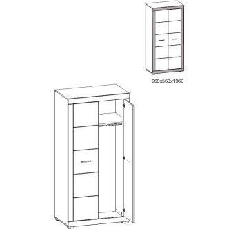 Dětský pokoj JAMASOTA 6, bílý mat/grafit
