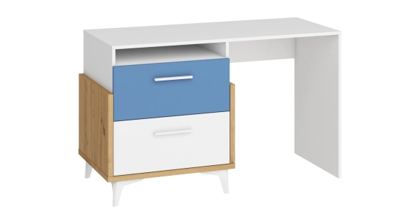 Dětský pokoj LEPON 1, dub artisan/bílá/modrá, 5 let záruka