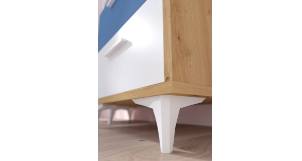 Dětský pokoj LEPON 1, dub artisan/bílá/modrá, 5 let záruka