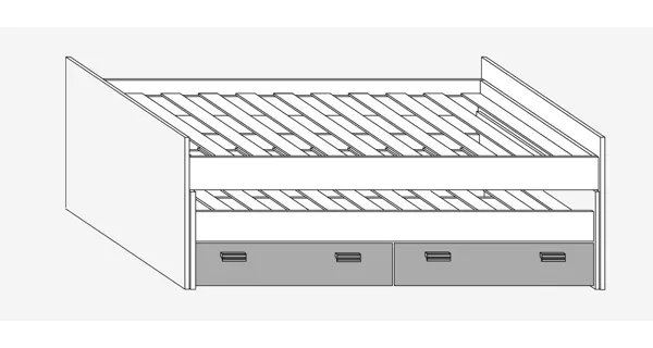 Dětský pokoj NELLORE I, dub sonoma/bílá