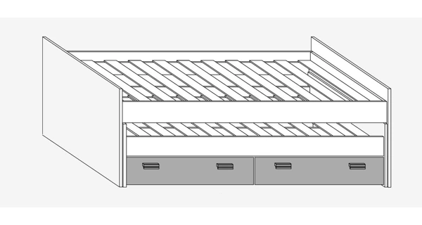Dětský pokoj NELLORE I, dub sonoma/světle modrá/modrá