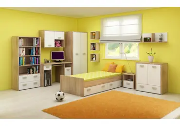 Dětský pokoj NELLORE II, dub sonoma/bílá