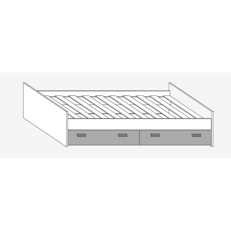 Dětský pokoj NELLORE III, craft bílý/grafit, 5 let záruka