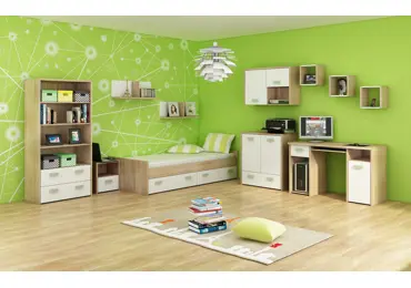 Dětský pokoj NELLORE III, dub sonoma/bílá
