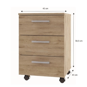 Dětský/studentský pokoj TESORES, dub sanremo