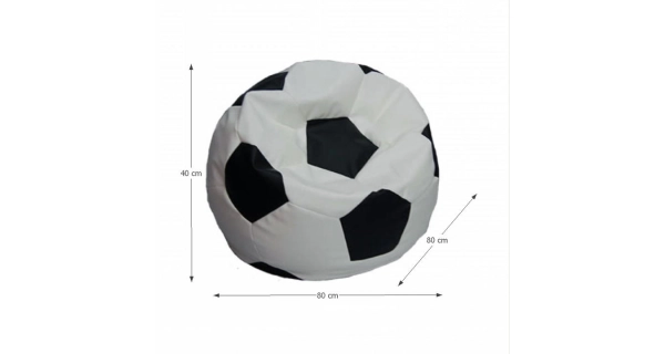 DICERAN sedací vak, bílá/černá