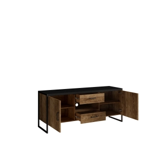 DIGUETI obývací pokoj, appenzeller fichte/černý mat