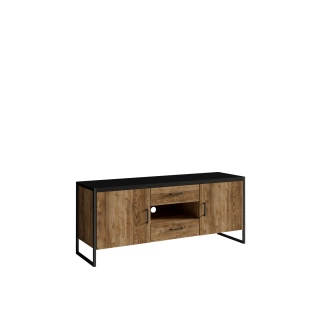 DIGUETI televizní stolek malý, appenzeller fichte/černý mat