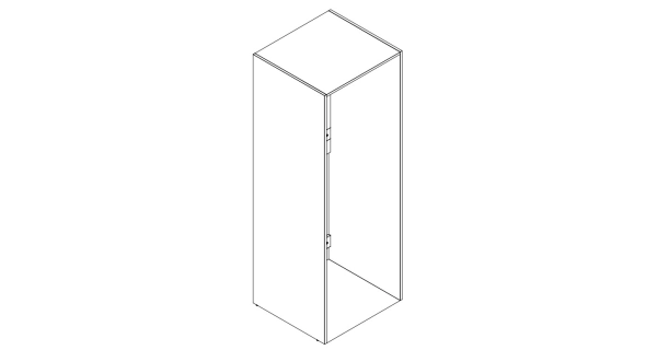 DINTERI regál vestavný na pračku a sušičku, dub sonoma