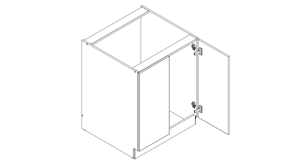 DINTERI skříňka spodní 70 cm s PD, dub sonoma