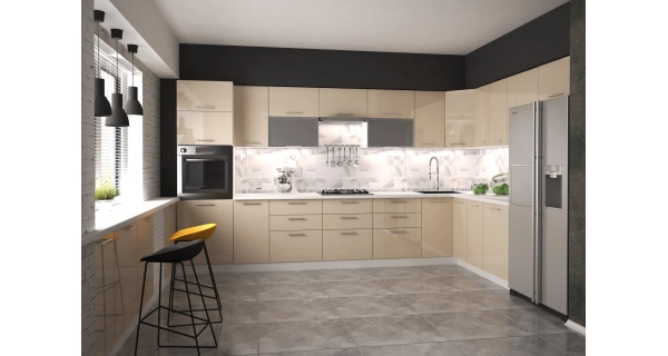 Dolní skříňka MARCIE D-80/82, dvířka: béžový lesk