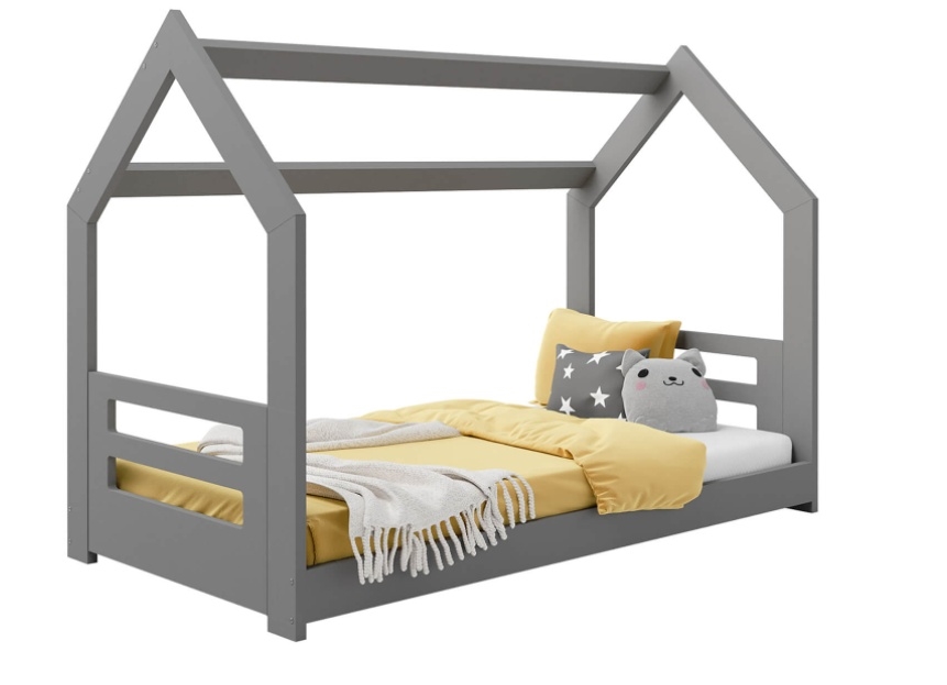 Dětská postel SPECIOSA D2B 80x160, šedá