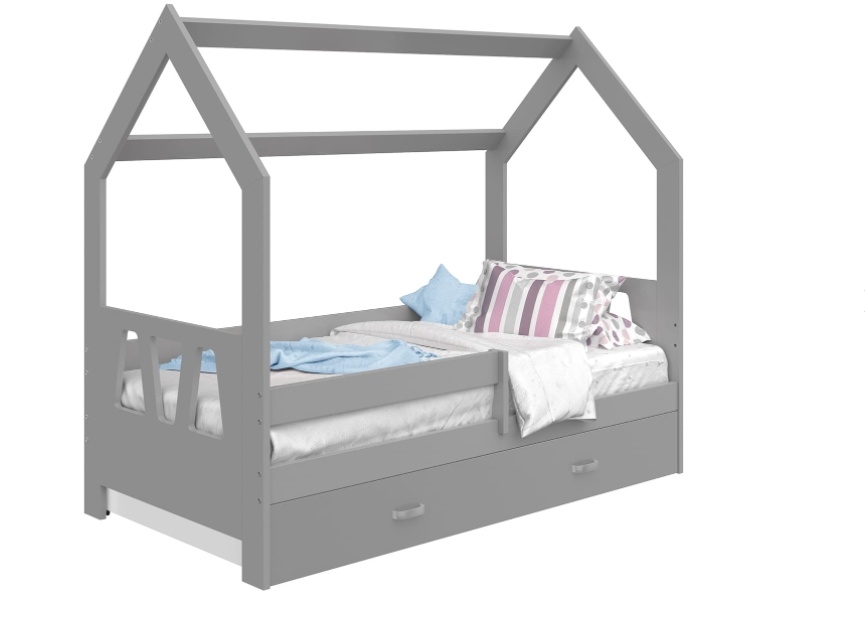 Dětská postel SPECIOSA D3A 80x160, šedá