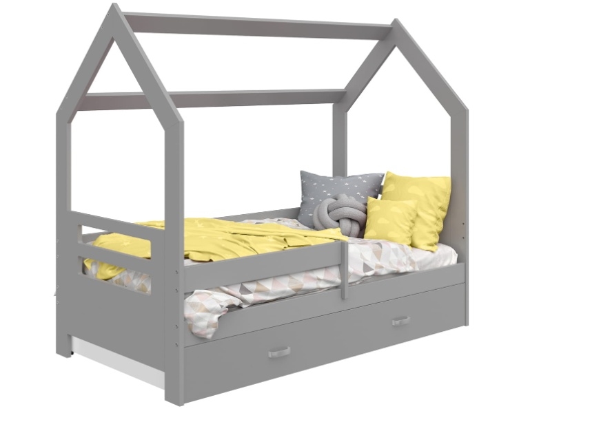 Levně Dětská postel SPECIOSA D3B 80x160, šedá