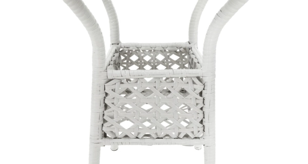 DONŽON, zahradní ratanový set 1+2, bílá