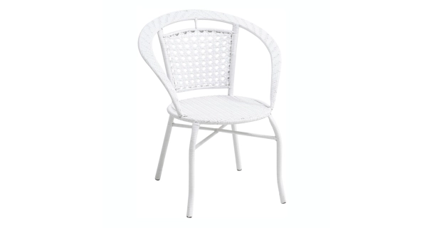 DONŽON, zahradní ratanový set 1+2, bílá