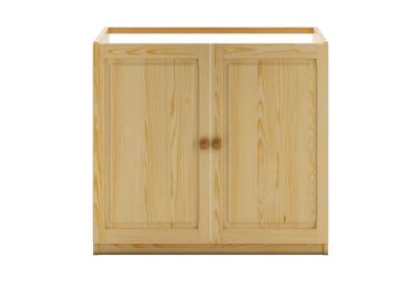 Dřevěná kuchyňská dolní dřezová skříňka NGADI, šíře 80 cm, masiv borovice, moření: …