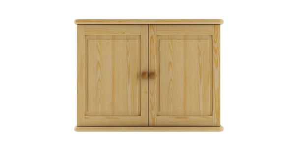 Dřevěná kuchyňská horní skříňka NGADI, šíře 80 cm, masiv borovice, moření: …