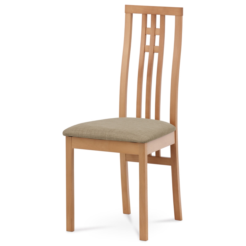 Levně Dřevěná židle JARED, buk/potah béžový