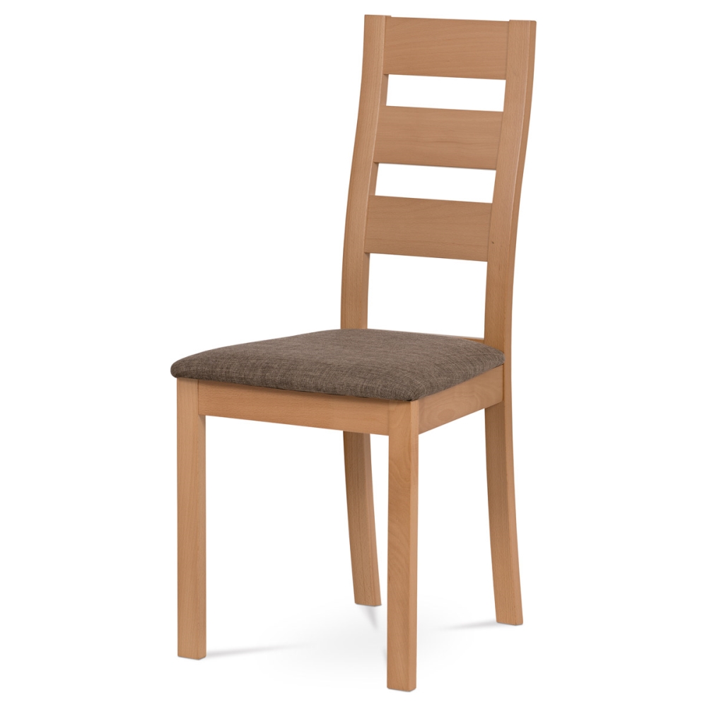 Levně Dřevěná židle PERSONATUS, buk/hnědá