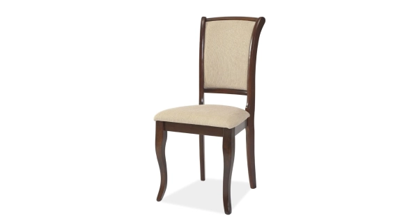 Dřevěná židle CHIPATA, tmavý ořech/T01