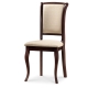 Dřevěná židle CHIPATA, tmavý ořech/T01
