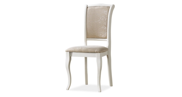 Dřevěná židle MEDUNO, bílá