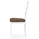 Dřevěná židle PERSONATUS, masiv buk, bílá