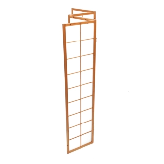 Dřevěný čtyřdílný paraván ELMORROS, masiv smrk, přírodní