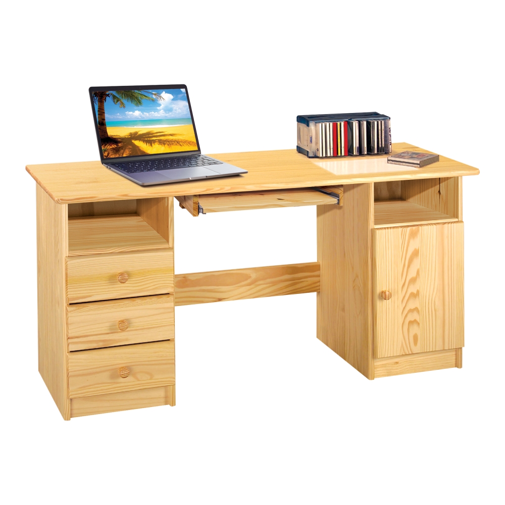 Levně Dřevěný psací stůl TRINITY typ 2, masiv borovice
