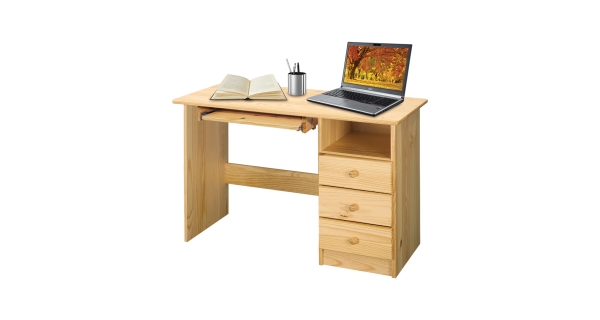 Dřevěný psací stůl TRINITY typ 1, masiv borovice