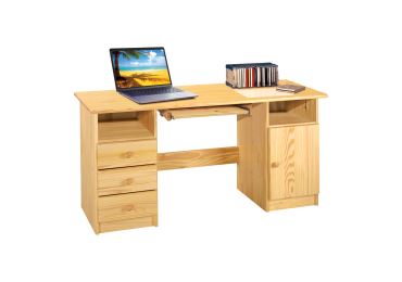 Dřevěný psací stůl TRINITY typ 2, masiv borovice