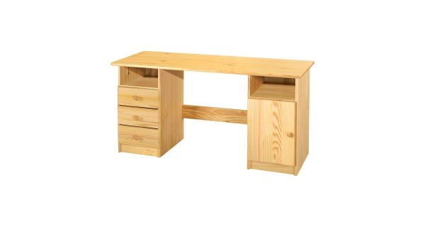 Dřevěný psací stůl TRINITY typ 2, masiv borovice