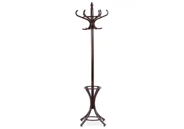 Dřevěný stojanový věšák ALIANZA, tmavě hnědá