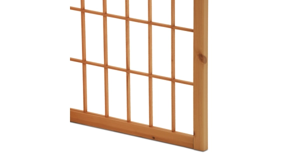 Dřevěný třídílný paraván CANXERAR, masiv smrk, přírodní