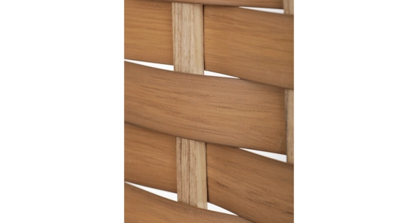 Dřevěný třídílný paraván ELELHAL, masiv smrk, přírodní odstín