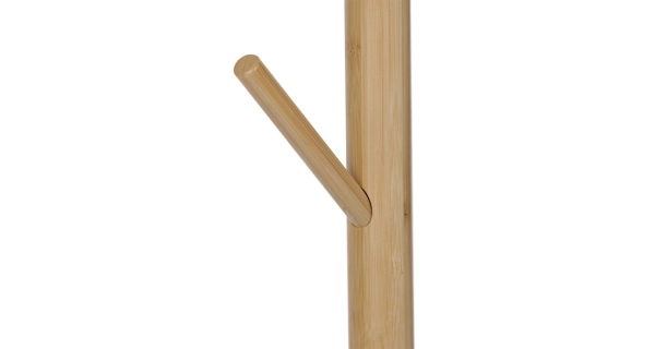Dřevěný věšák CANGARDOR, bambus, bílý