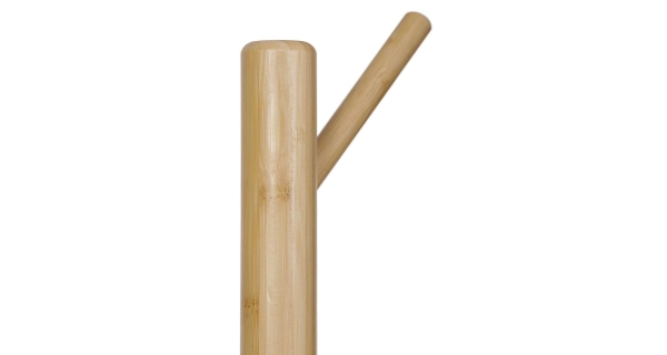 Dřevěný věšák CANGARDOR, bambus, bílý