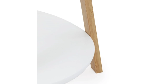 Dřevěný věšák CANGARDOR, bambus, bílý