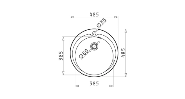 Dřez BURIANA, kruhový